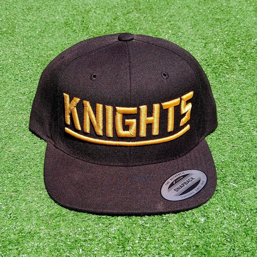 National Street League NSL Gold KNIGHTS People's League Snapback Hat/Cap NWT